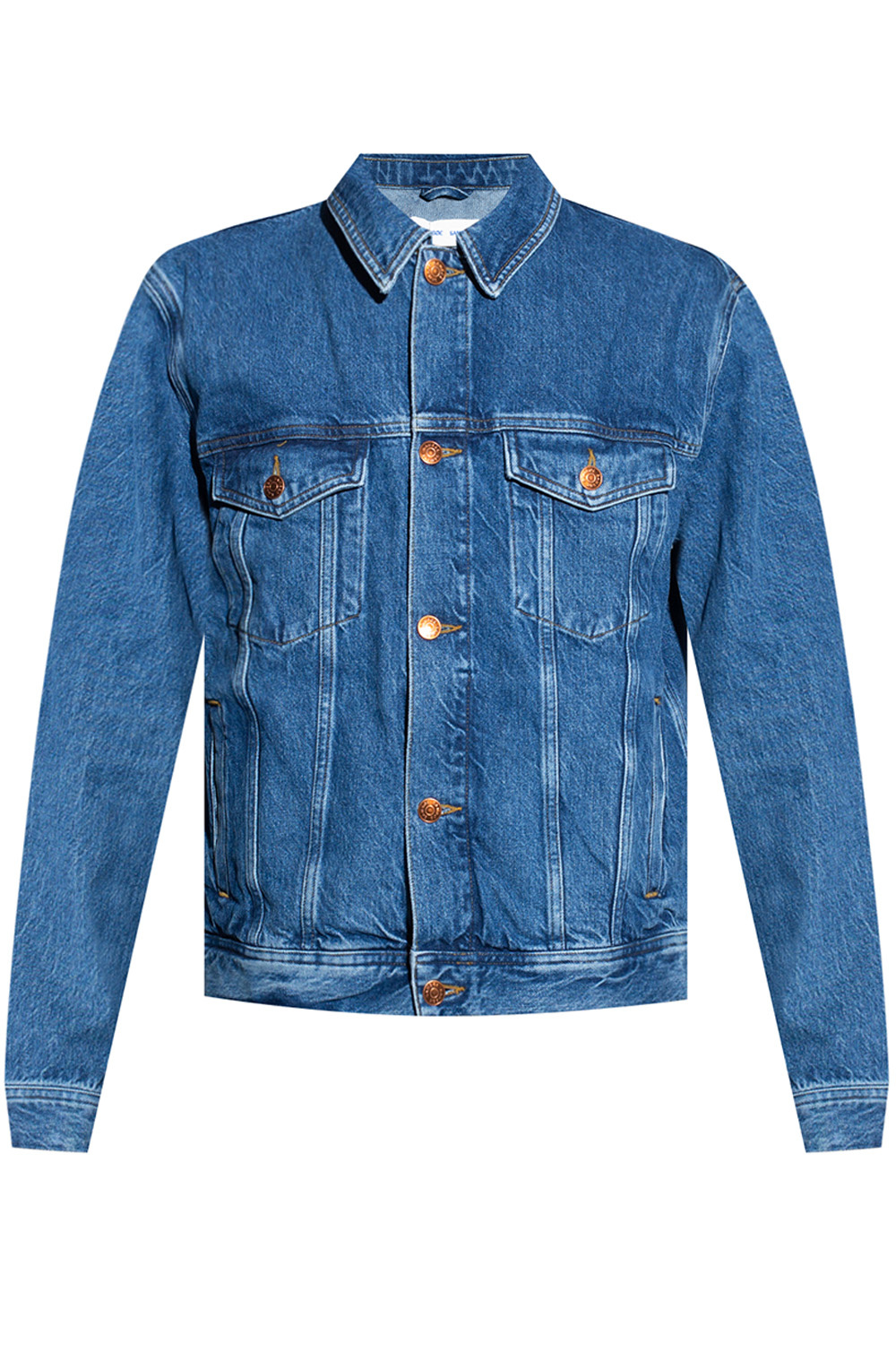 Organic cotton denim outlet jacket